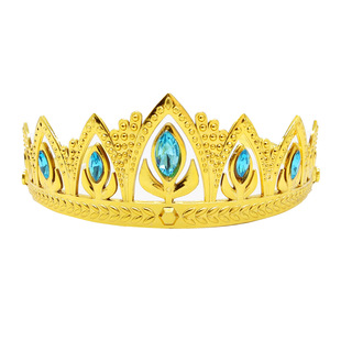 2024 Princess Anna Crown Headband Festival Children's Performance King Baby Crown Clothing Accessories Jewelry