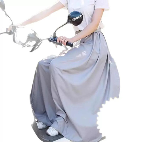 Electric car ice silk sunscreen leg cover for summer sunshade, battery motorbike anti-slip apron half skirt one piece