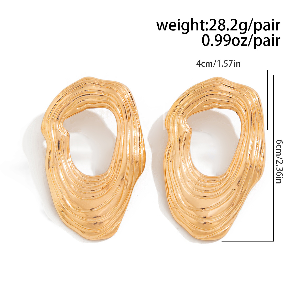 12g Weight Steel needle Ear Needle Material Drop Earrings, Ear Studs Classification 1 Pair Quantity Party, Street Occasion Alloy Material Geometric Pattern Women's Gender Polished Finish Plating Design Exaggerated, Punk Style 1 Pair Exaggerated Punk Geometric Plating Alloy Drop Earrings Ear Studs 无