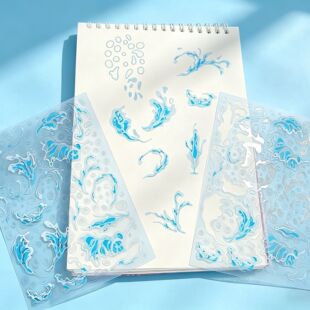 ��Ĥ�N��PET�˻����麣���{ɫԪ��A6�b��֎�deco�N��diy����ƴ�N