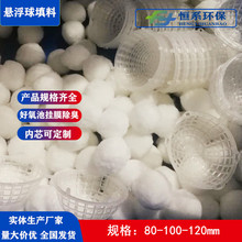 悬浮填料废水水处理好氧工艺生物除臭生物膜载体多孔悬浮球填料