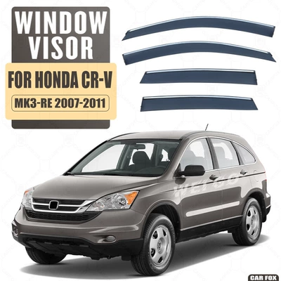 Rain shield — Suitable for Honda - standard-packaging-without-logo-honda-crv-mk3-re-2007-2011-pc-with-bright-strip-rain-shield