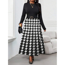 K 94721 Off-shoulder striped dress ¶����������ȹ�羳��
