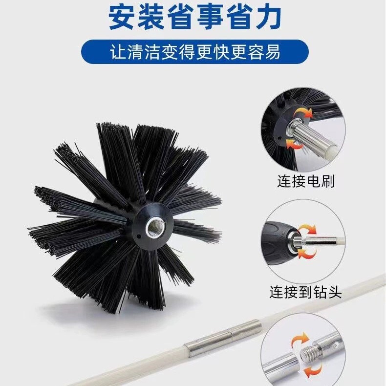 Pipe Brush Chimney Brush Dryer Equipment Pipe Boiler Can Add Long Bend Cleaning Brush Cross-border Hot Sale Product
