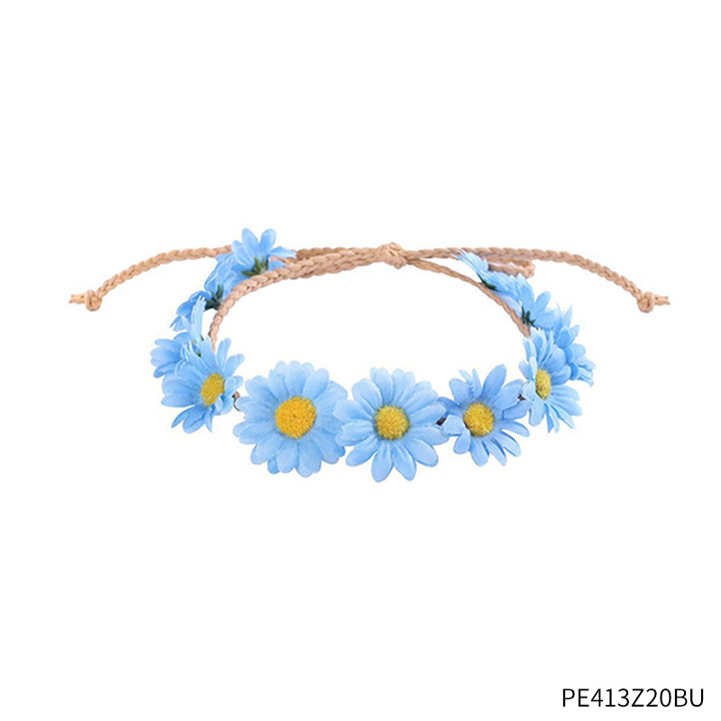 Accesorios de vestir hippies de la década de 1960, diadema de girasol, gafas redondas, conjunto de aretes de collar de talismán de paz