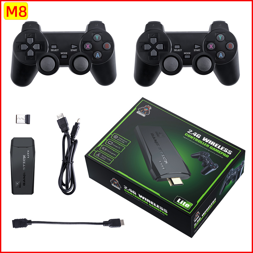 Cross-border exclusive for M8 home game machine wireless 2.4G HD arcade treasure TV mini PS1 retro game machine