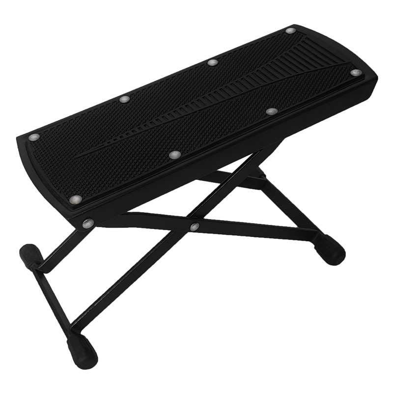 Reposapiés para guitarra al por mayor del fabricante, pedal antideslizante ajustable de seis velocidades, reposapiés universal para instrumentos musicales.