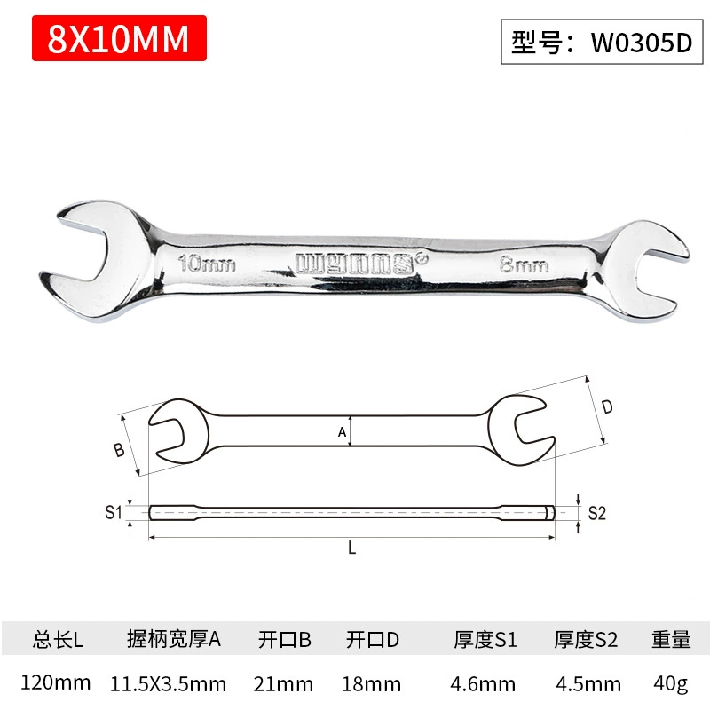 Wrench, set handmade, mirror effect