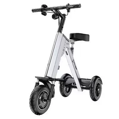 Cross-Border Folding Electric Vehicle, Aluminum Alloy Mobility Scooter, Power-Assisted Electric Tricycle, Small Household Electric Vehicle, Car-Mounted Battery-Powered Vehicle (Qatlanan elektrik velosipedlər) - 36v8ah-350w