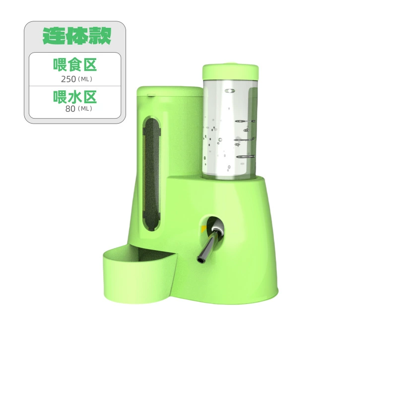 Automatic Hamster Feeder & Waterer (Hamster), 80/125 ml Two‑in‑One Bowl Bottle