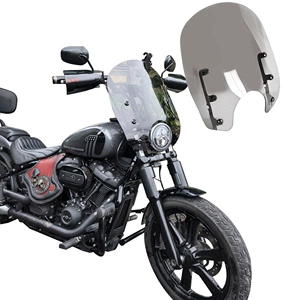 Harley 15inch Dyna Street Glide Softail 49mm üçün motosiklet ön şüşəsi