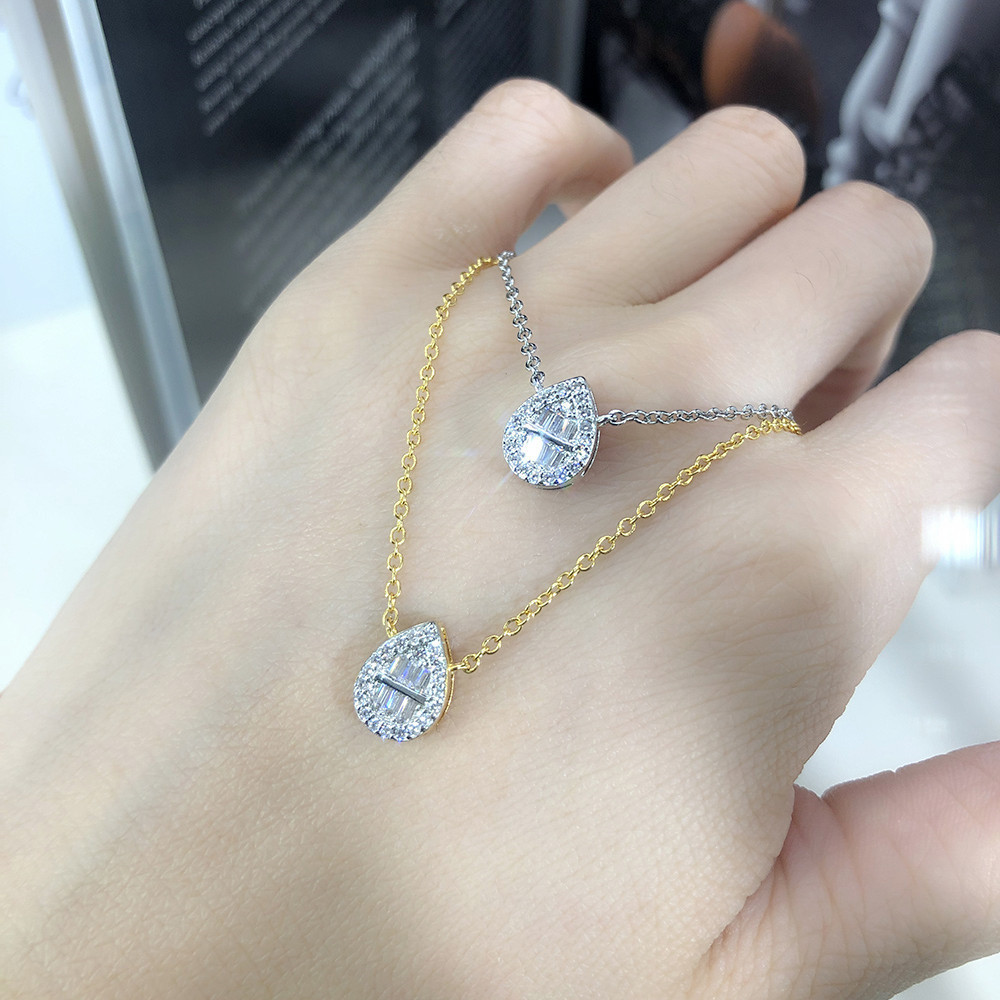 Fashion Round Copper Rhinestone Pendant Necklace