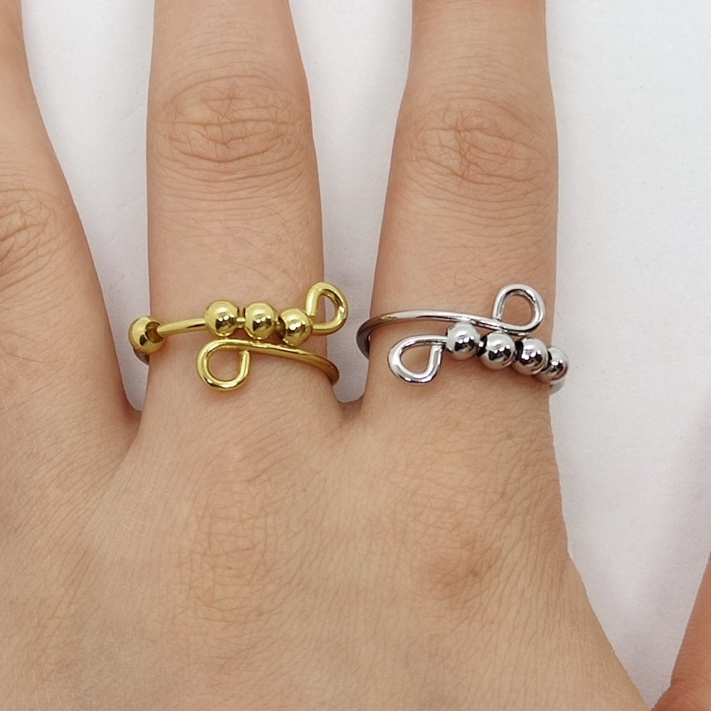 Fashion Round Stainless Steel Copper Rings 1 Piece display picture 4