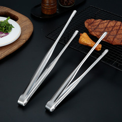 304不鏽鋼韓式烤肉夾鍍金酒店隔熱食品夾防燙防滑牛排燒烤麵包夾