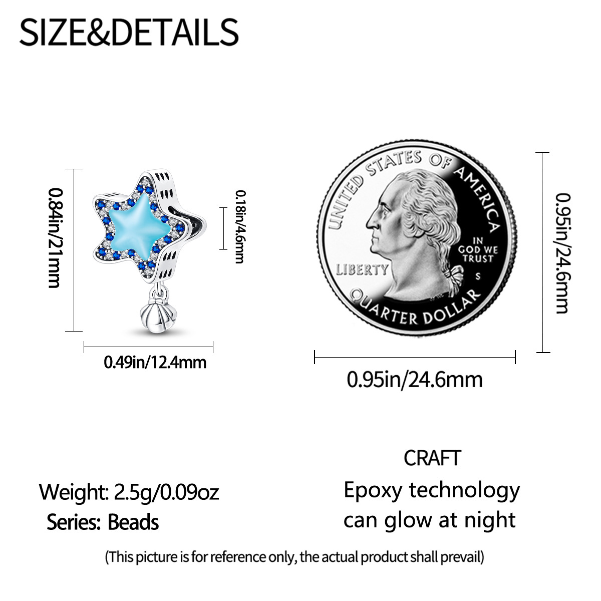 1 Piece Copper Star Fish Beads display picture 20