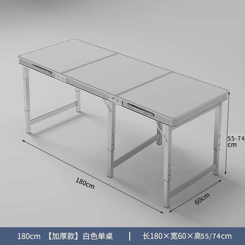 Mesa plegable para estand rectangular decoración portátil ceremonia de inicio de construcción mesa plegable para estand simple mesa de comedor al aire libre
