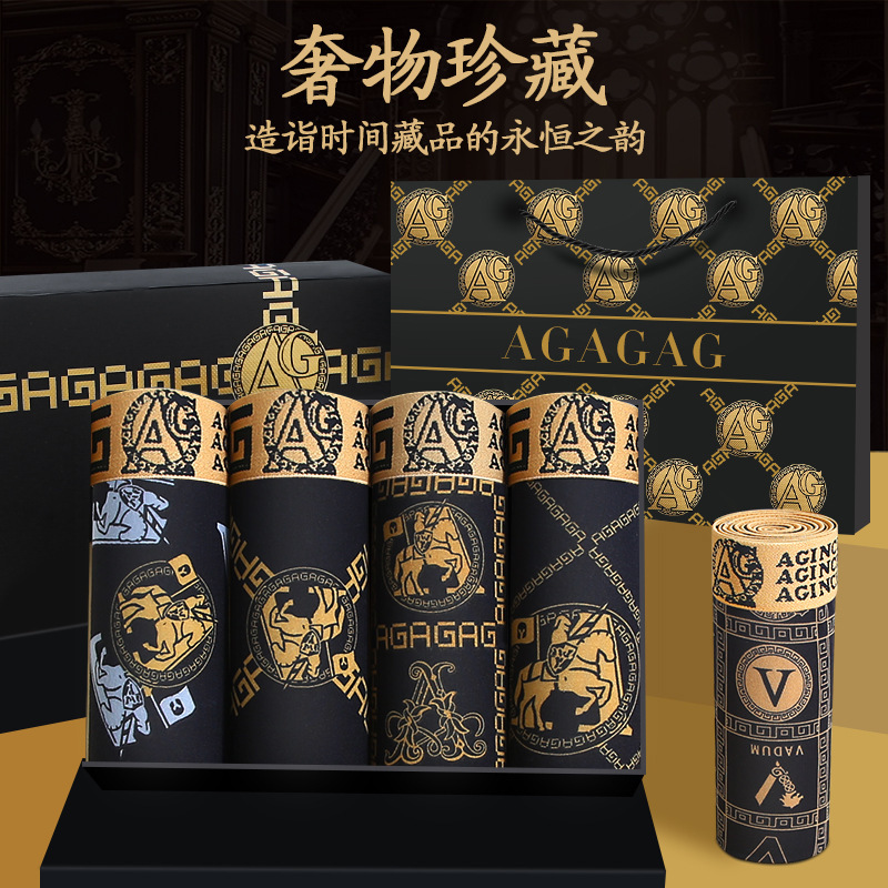 Trendy black gold printed men's underwear men's boxers summer thin plus size breathable boxer shorts manufacturers wholesale Trendy black gold printed men's underwear men's boxers summer thin plus size breathable boxer shorts manufacturers wholesale