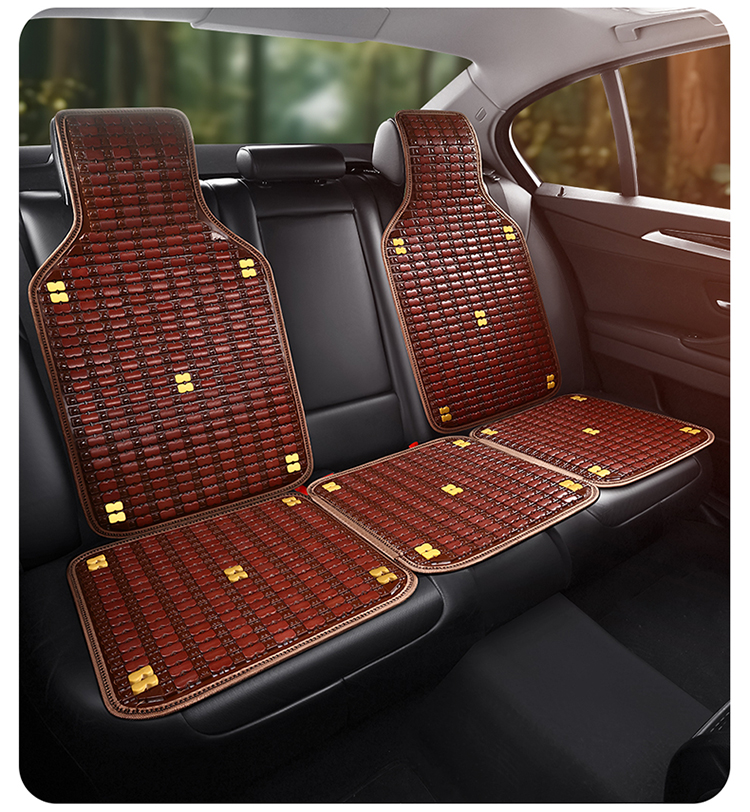 Car Seat Cushion Summer Cooling Cushion Single Piece Breathable Bamboo Four-season Universal Truck Seat Cover Ventilated Mat Car Cushion
