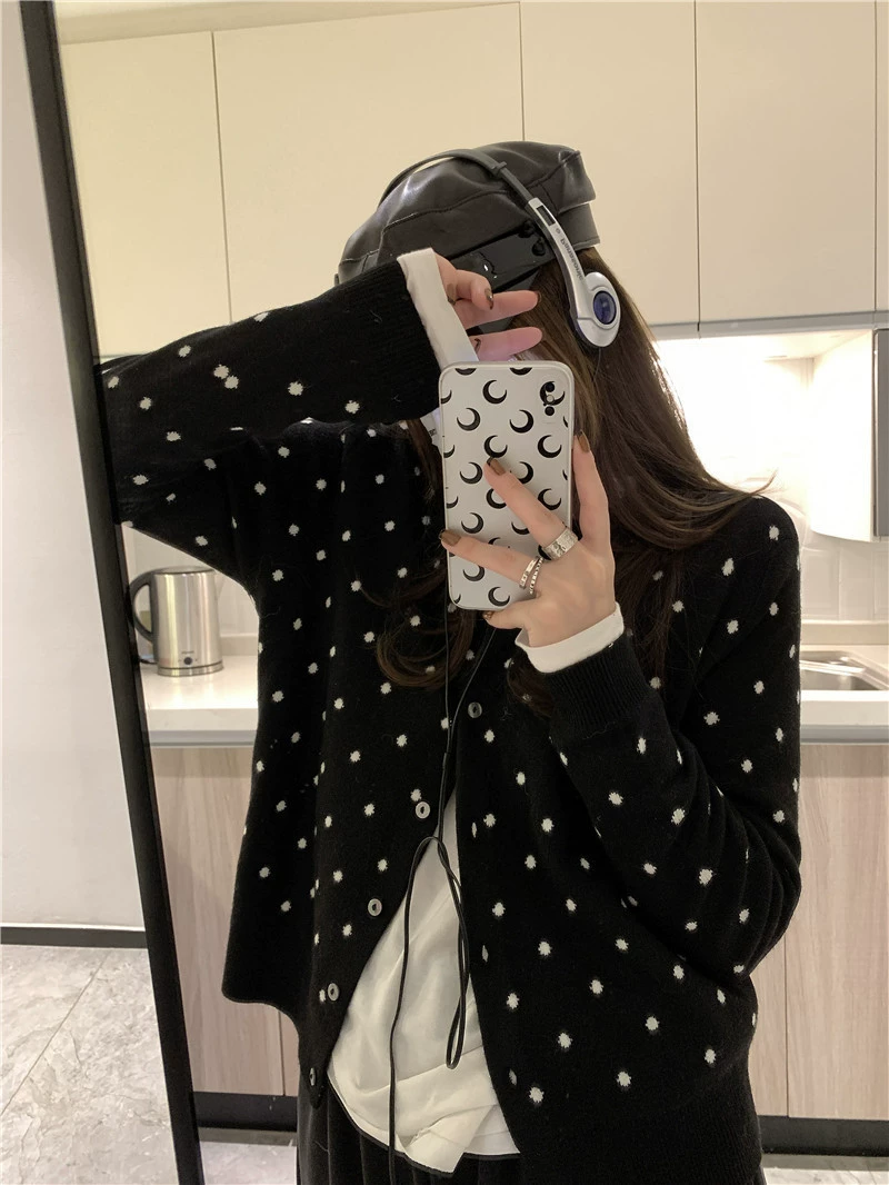 Кардиган с длинным рукавом, приталенный, осенний дизайн, one size (56×100 см), чёрный или серый