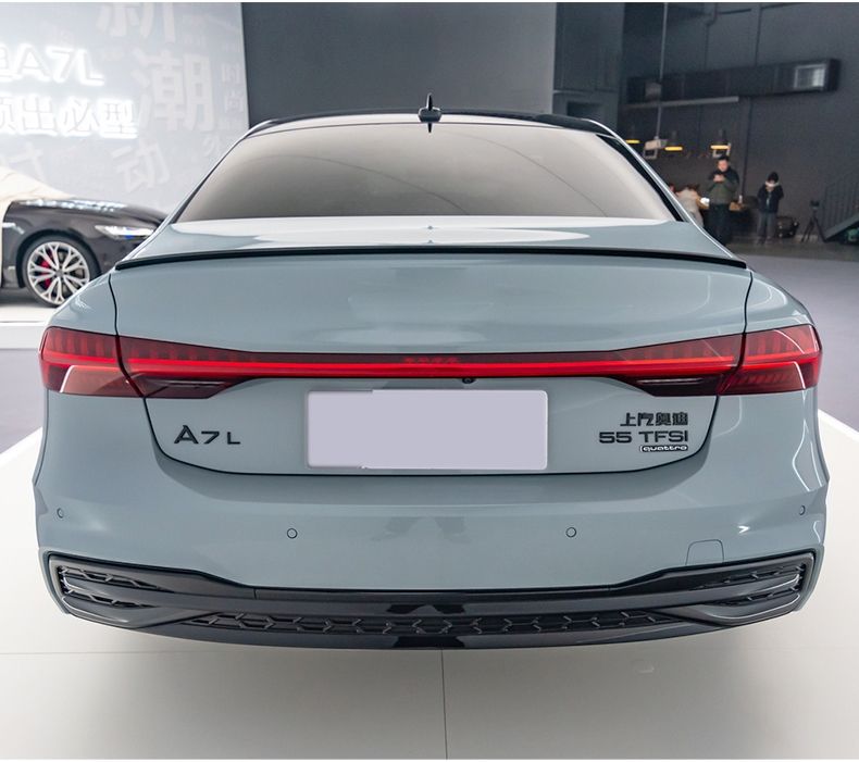 Suitable for 22-24 Saic Audi A7L Rear Wing Original Racing Version Fixed Wing Modification and Upgrade Black Warrior Set