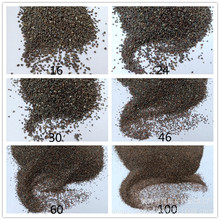 厂家生产销售研磨喷砂棕刚玉16目除锈砂金刚砂二级棕刚玉喷砂机用