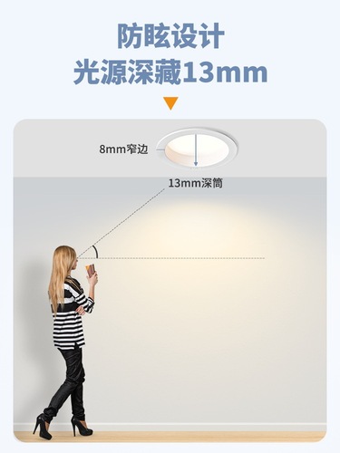 Rea Lighting LED Downlight Recessed Ceiling Light Indoor Pendant Flush Mount Torpedo Light Corridor Spot Light Home Use Downlight