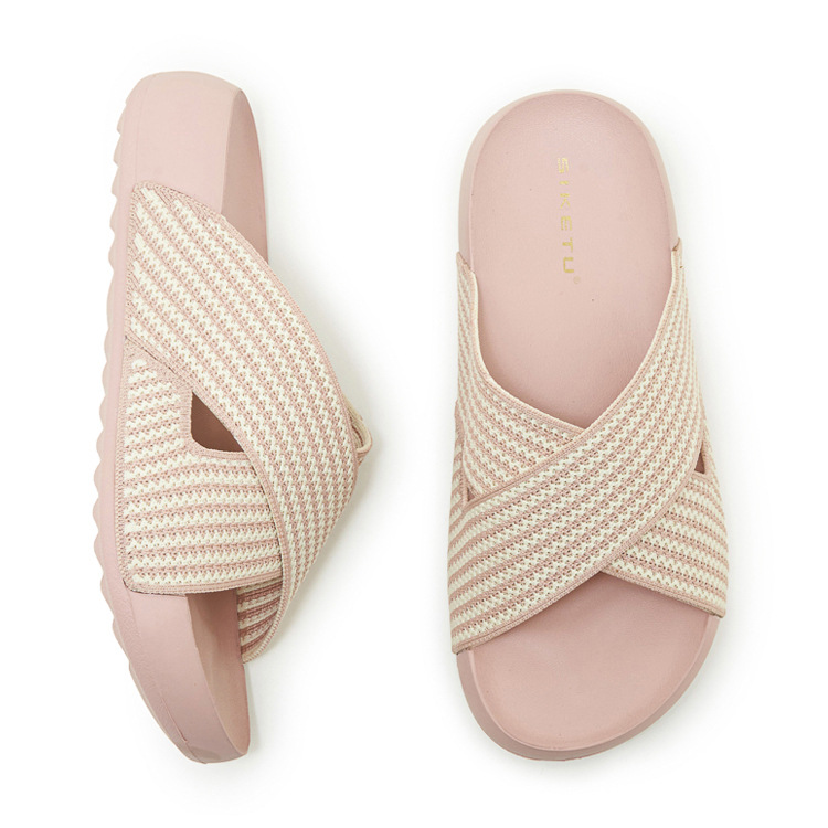 Dép sandal nữ xỏ ngón đế dày thoáng khí, nhẹ êm, phù hợp mùa hè — màu đen, màu hồng, màu kaki, màu mơ chi tiết 39