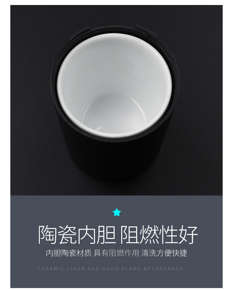 Car-specific Car Ashtray, Multi-functional, Personalized, Fashionable, LED, Luminous, Key Ashtray with Cover, for Men and Women