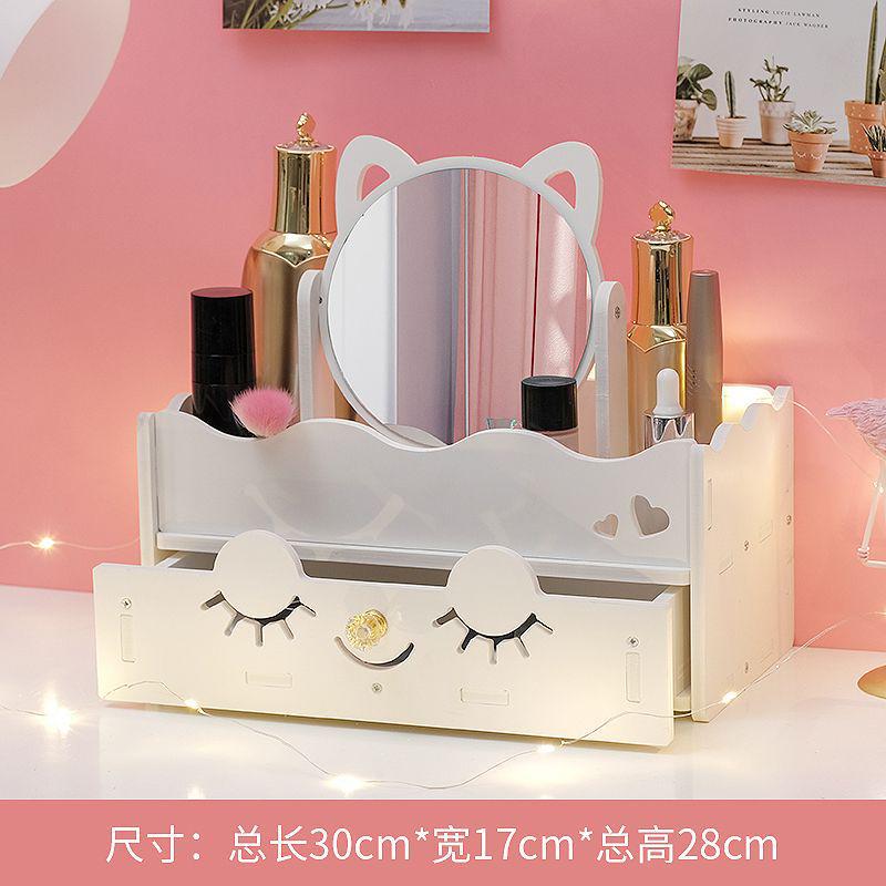 Espejo espejo de maquillaje tocador espejo de tocador escritorio de escritorio hogar dormitorio de estudiantes simple red de Internet nube espejo grande