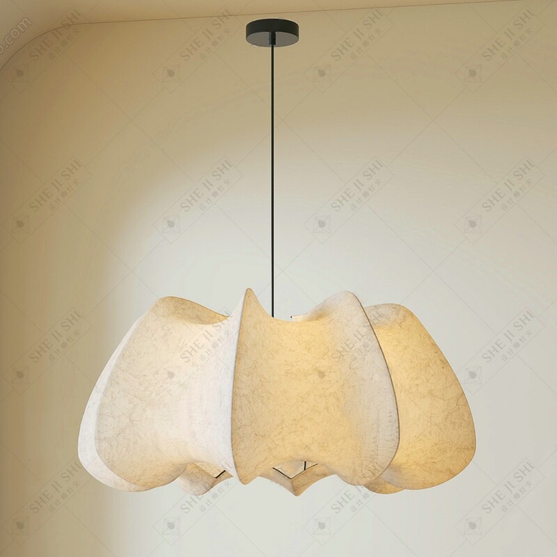 Vintage Restaurant Chandelier, Song Dynasty Aesthetic Lamp, Bedroom Living Room Designer Silk Retro Cream Style Lamp, Bedroom Main Light