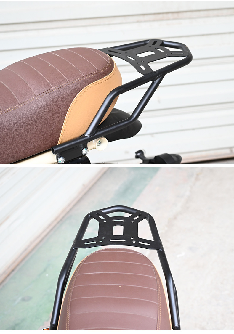 Suitable for Zongshen Dundun mini rear shelf rear backrest gas tank tail box leather tail bag motorcycle modification accessories