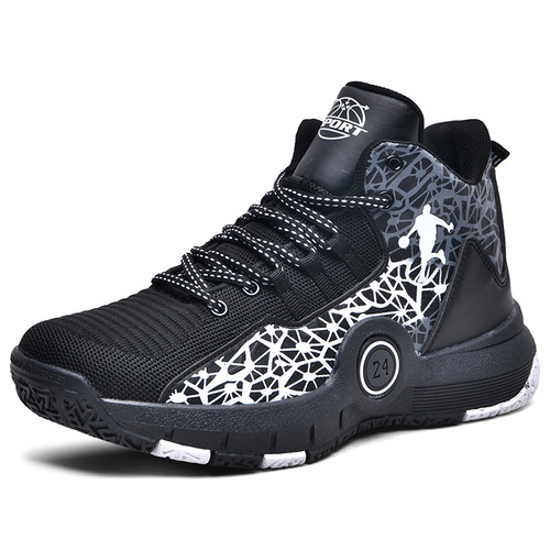 Cross-border black Mamba commemorative model No. 24 basketball shoes for primary school boys and children sports shoes, non-slip and sound