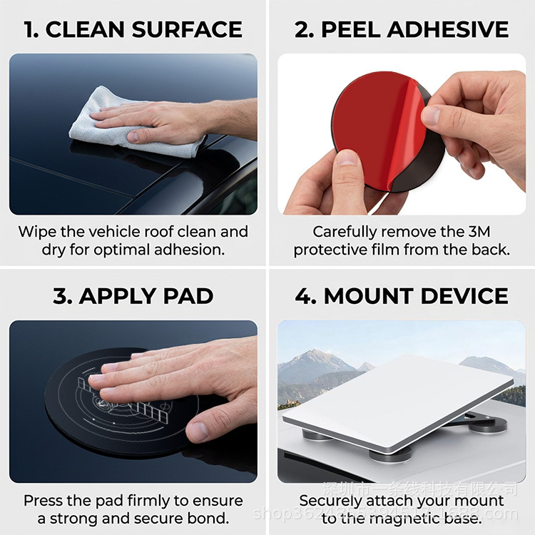 Cross-Border Hot-Selling Ultra-Thin Magnetic Sheet Car Roof Snowflake Magnetic Sheet Holder Car-Mounted Iron Sheet Magnetic Sheet with Strong Adhesive Force