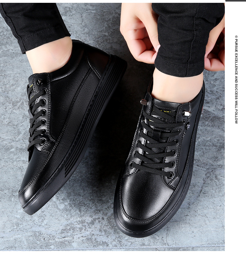 Casual Formal Men's Leather Shoes Breathable Versatile Style_voghion.com