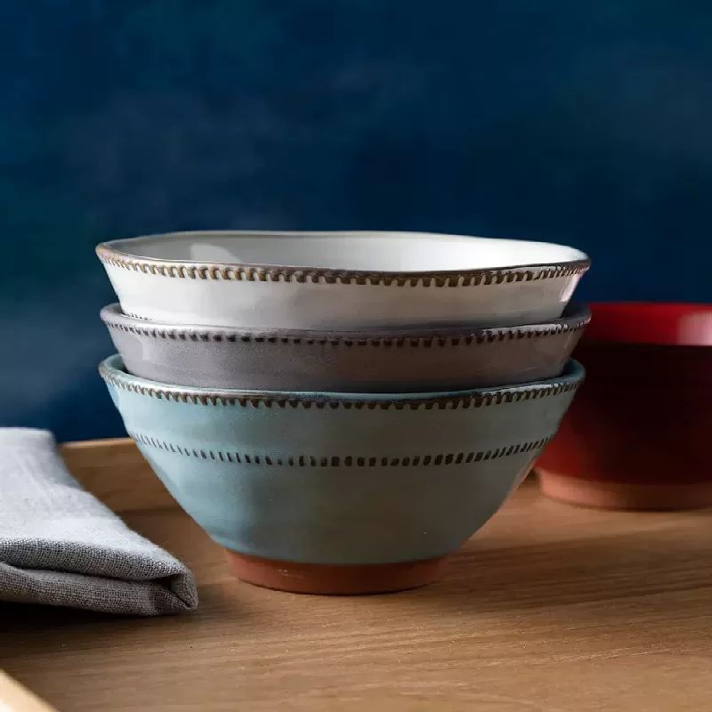 Horno transfronterizo en tazón de arroz de 4,5 pulgadas tazón de arroz de cerámica nórdica doméstica tazón de fideos tazón de arroz delicado tazón de postre