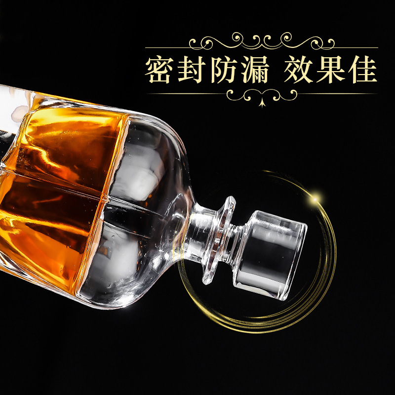 Botellas de vino de cristal de estilo europeo botellas de vino de whisky bar de licor botellas de vino