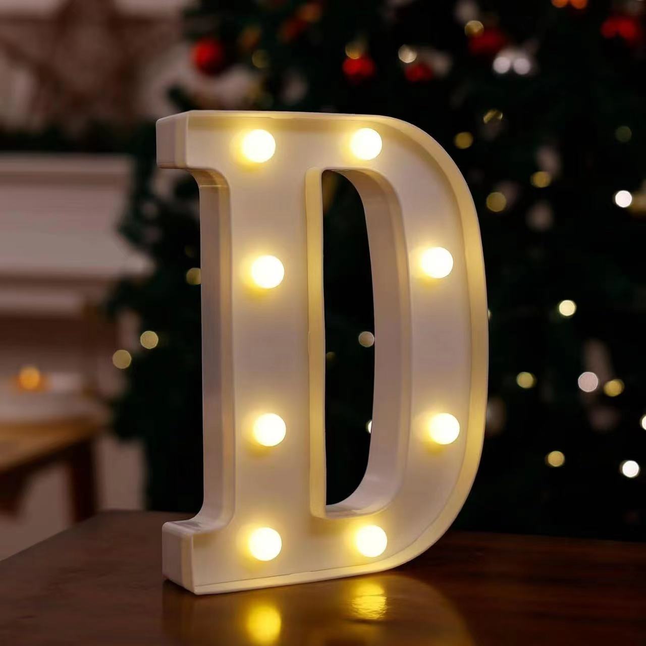 Lámpara LED de Letras y Números de PVC Decorativa para Fiestas y Bodas image 8