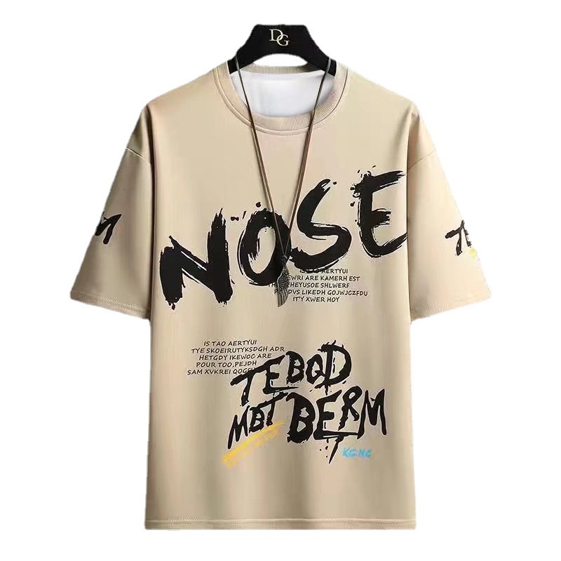 (2개) 캐주얼 세트 남성 여름 콜로테이션 핸섬 세트 남성 패션 반바지 반팔 여름 착용 남성용 루즈 스포츠웨어