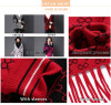 Cheongsam, trench coat, keep warm knitted two-color cloak, long sleeve