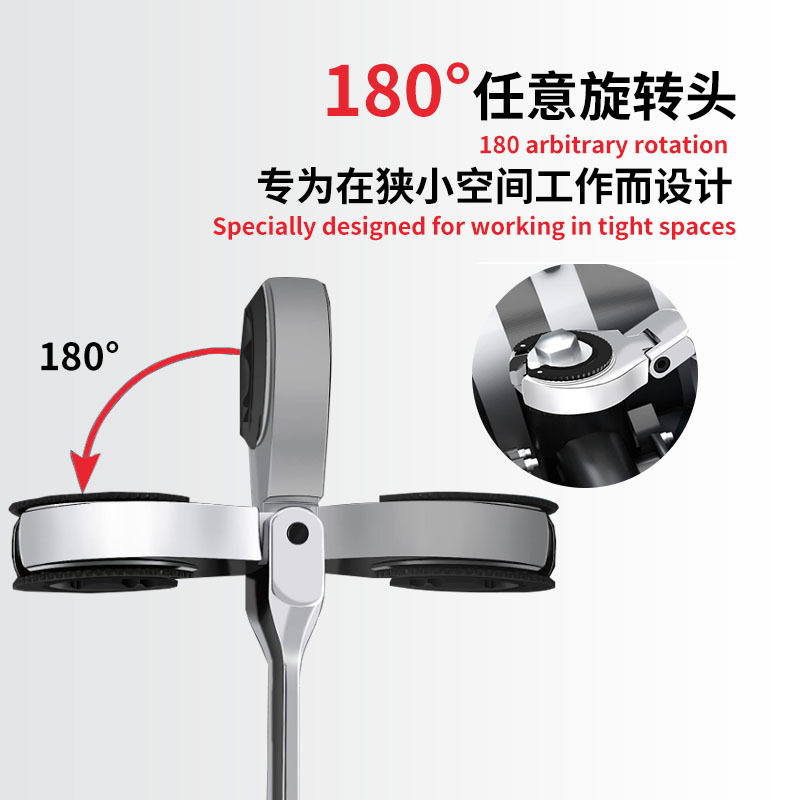 Llave de trinquete de tubo de aceite abierta giratoria Juego de cinco piezas Llave de doble propósito de apertura de trinquete rápido con bayoneta universal