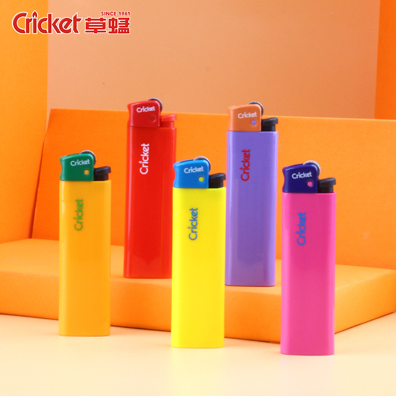 cricket草蜢原装进口一次性砂轮滑轮打火机批发丁制广告印字批发|undefined