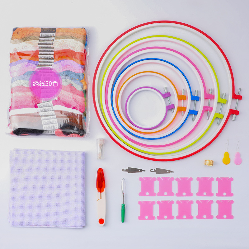 Herramienta de bordado con agujas intercambiables para punteado y estampado de flores