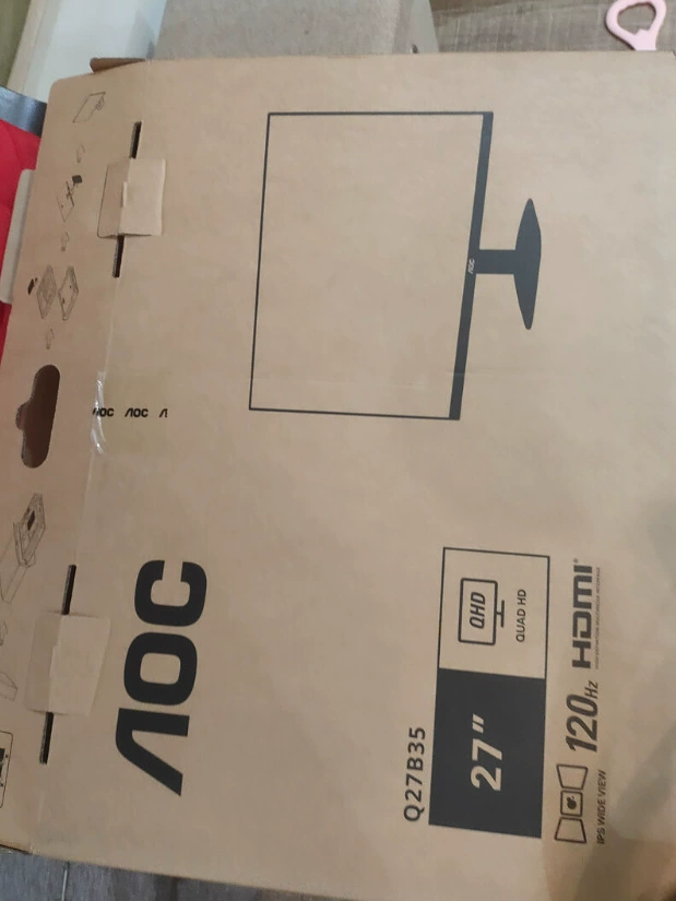 AOC ультратонкий ноутбук, LCD-дисплей 27 дюймов, 120 Гц, 27b