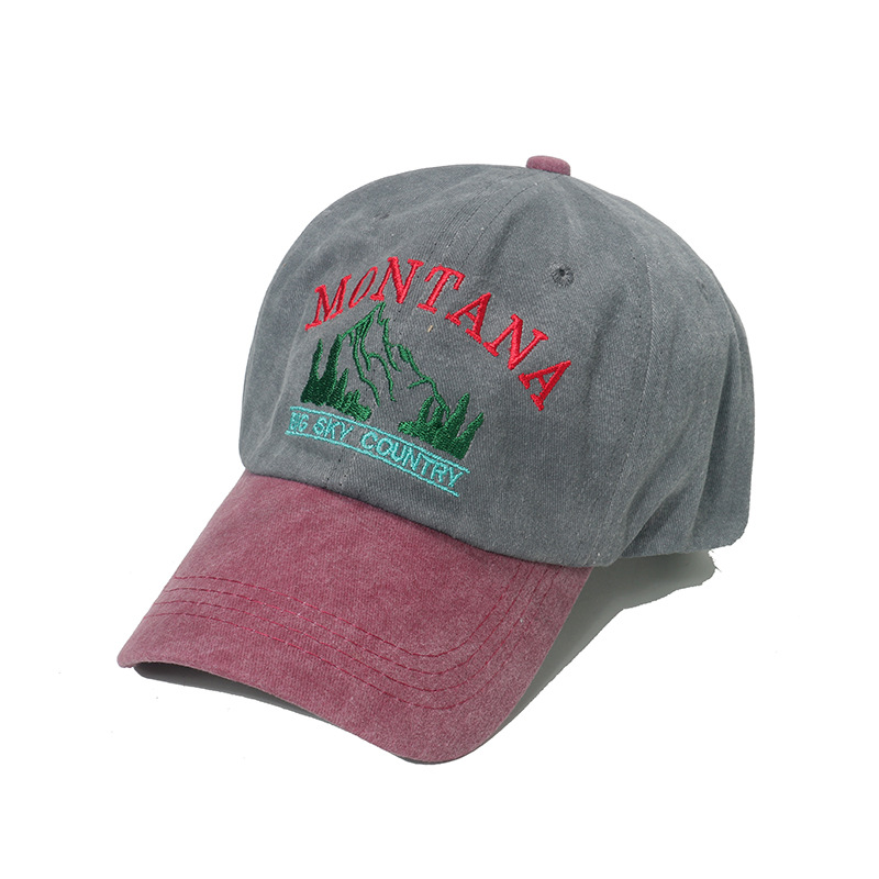 Baseball Cap Vintage Mountain Peak Embroidered Hat For Men_voghion.com