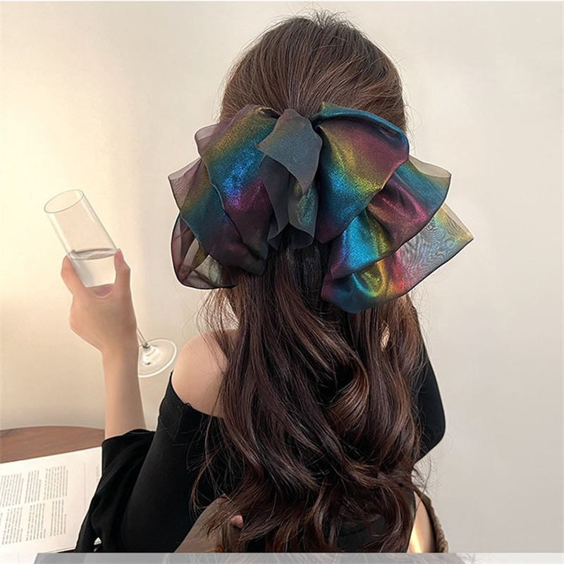 Fashion Bow Knot Cloth Hair Clip 1 Piece display picture 3