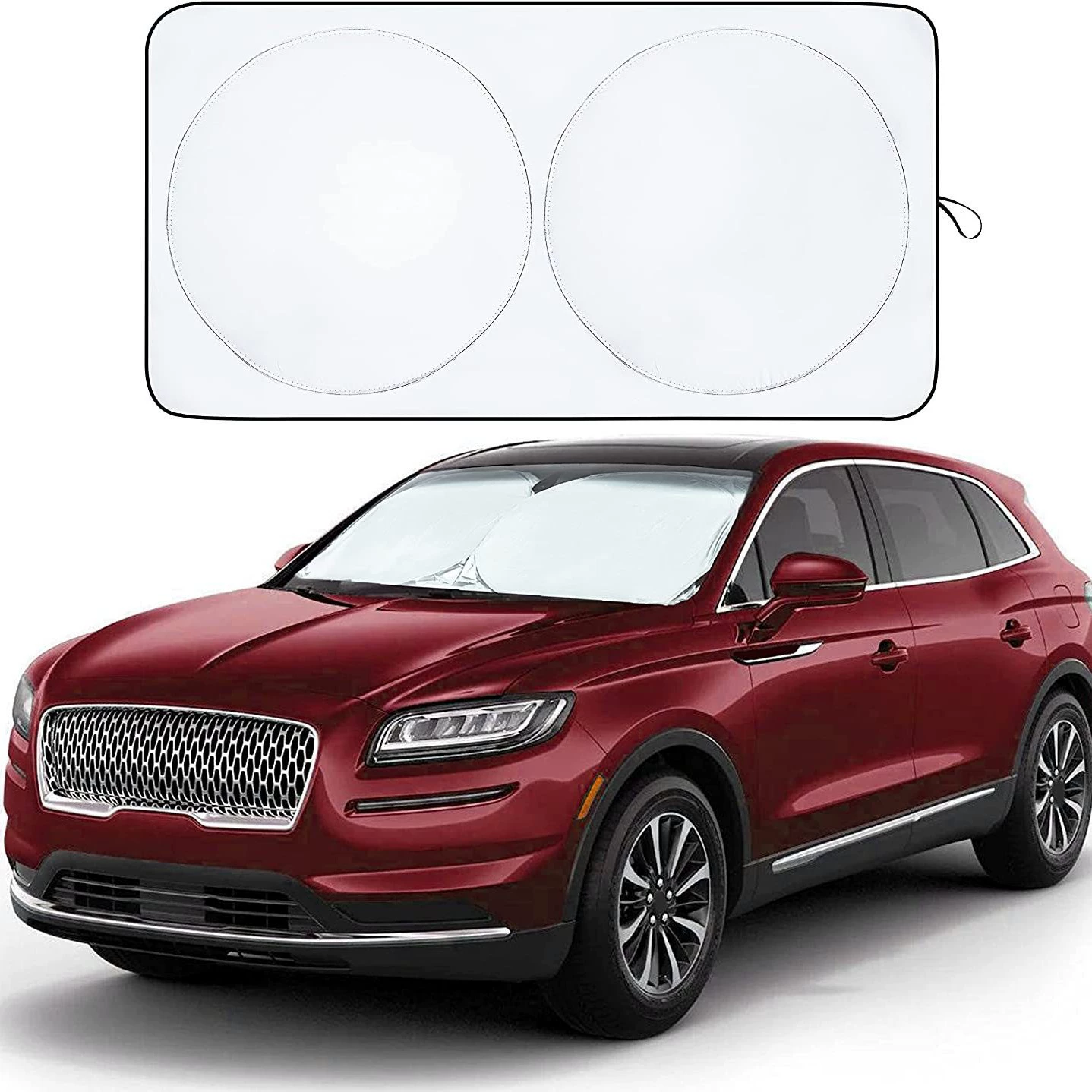 Двойной круг солнцезащитный козырек для автомобиля солнцезащитный козырек