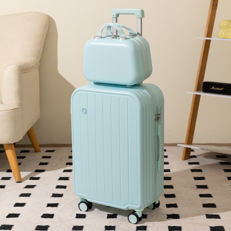 Equipaje maleta de 20 pulgadas hembra color caramelo mudo rueda universal caja de embarque macho pequeño carro ligero al por mayor