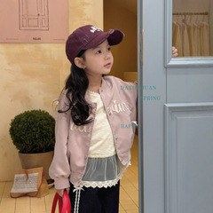 Women's Spring and Autumn Butterfly Knot Baseball Jacket - 70706