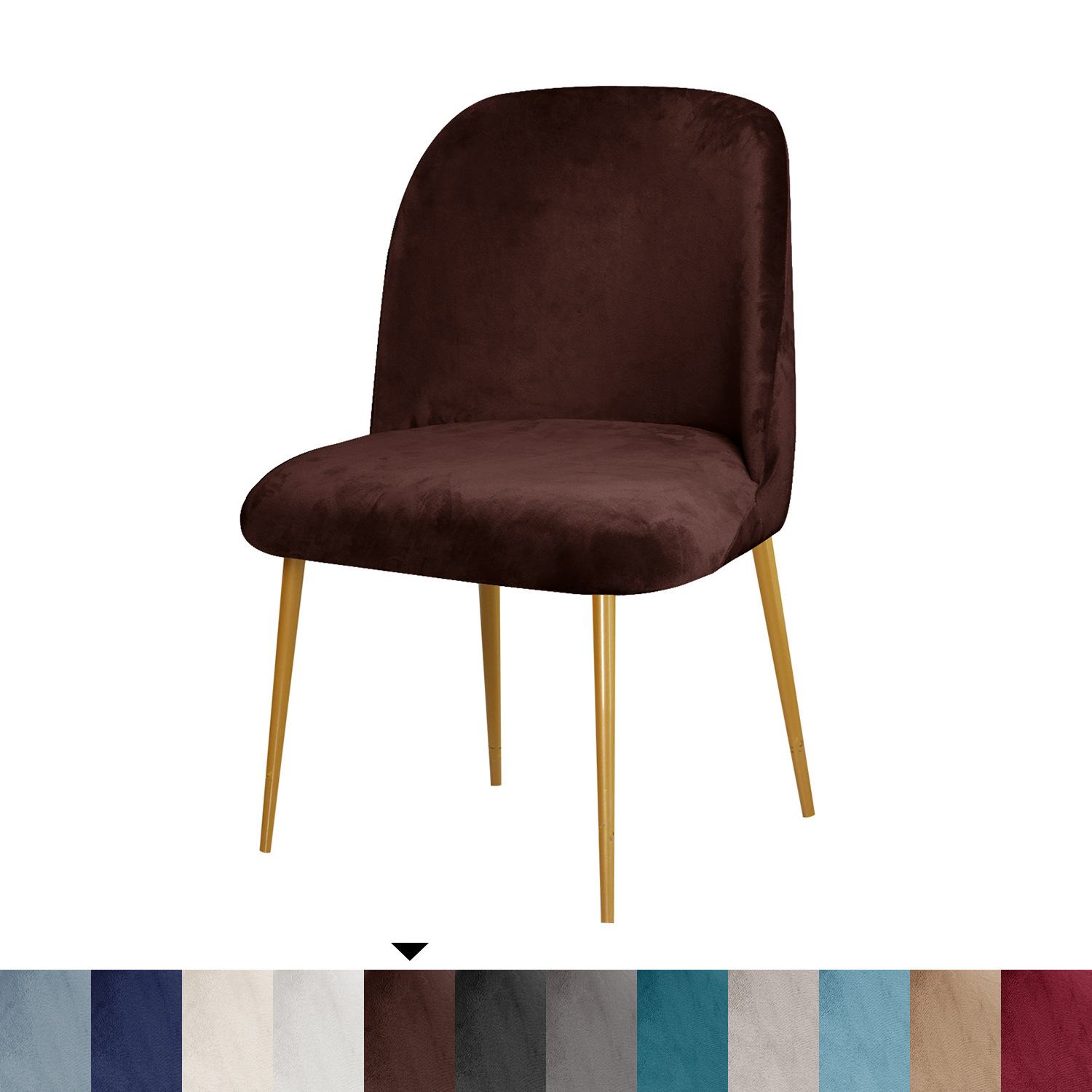 Cubierta de Silla en forma de arco redondo de terciopelo transfronterizo cubierta de silla de comedor elástica cojín de sofá integrado