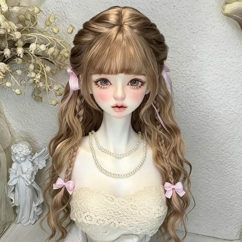 Chunhan/ 2D Water Ripple COS Angel Wig for BJD Dolls, Fluffy and Dense Hair, Full Coverage, Modifiable Type Chunhan/ 2D Water Ripple COS Angel Wig for BJD Dolls, Fluffy and Dense Hair, Full Coverage, Modifiable Type